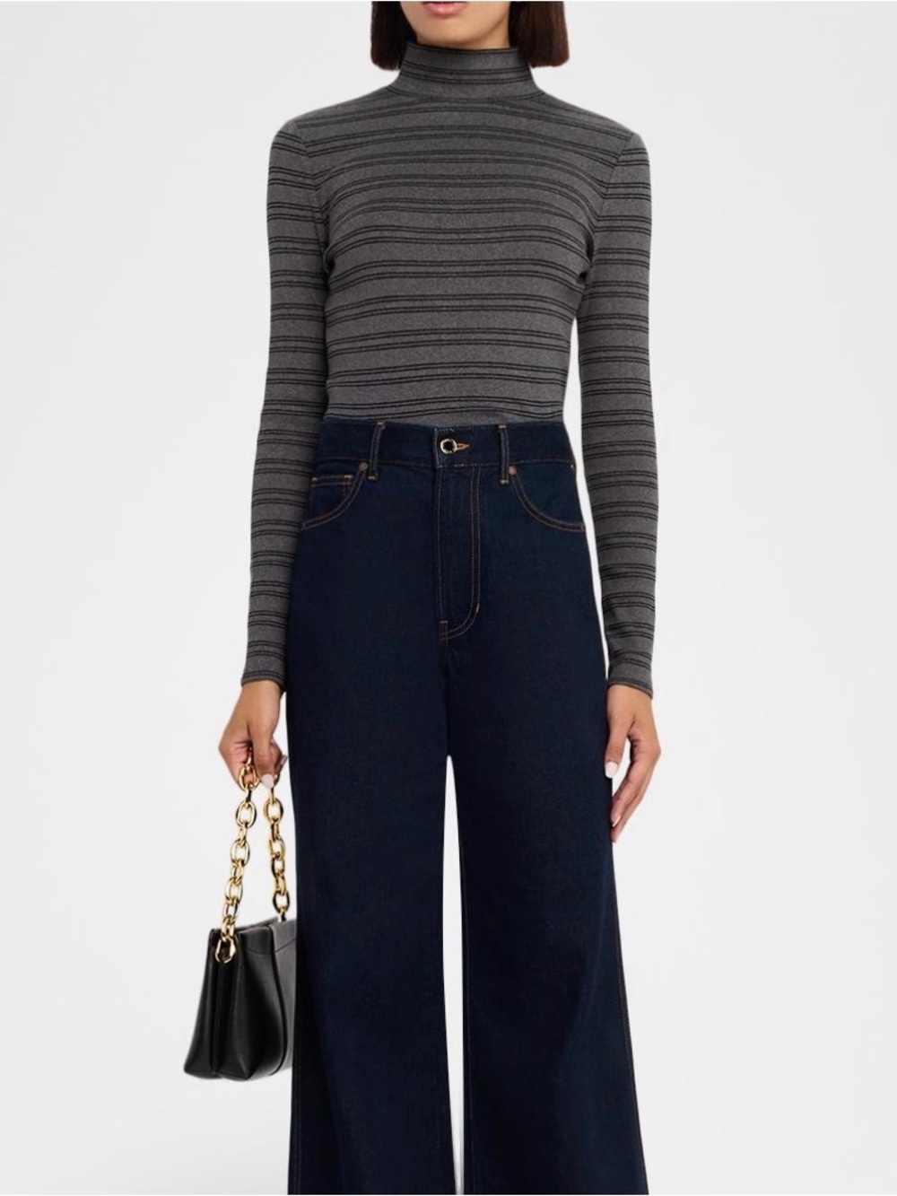 Veronica Beard Nate striped turtleneck sz xs Brand new